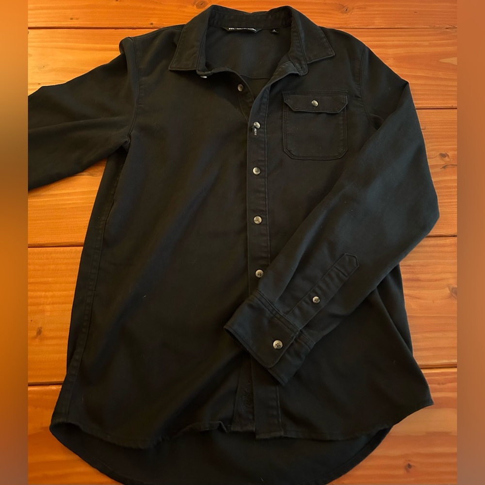 Travis Mathew Black button up shirt